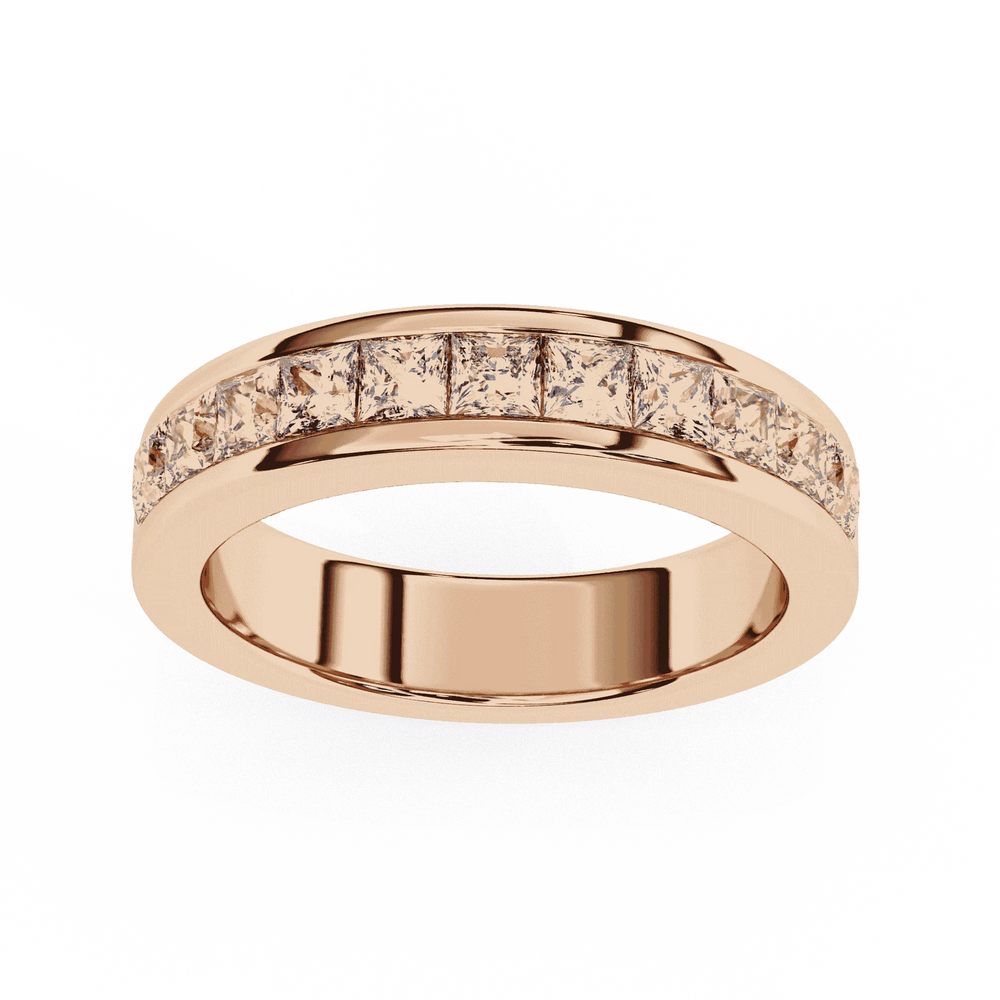 Diamond Band Ring for Women | Channel Band | Ozziva