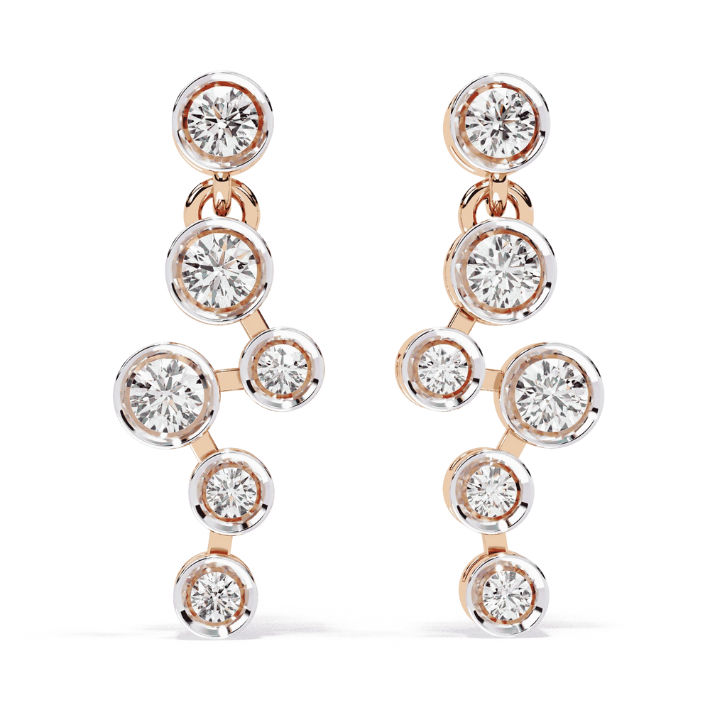 Diamond Stud Earrings for Women | Solitaire Stud | Ozziva