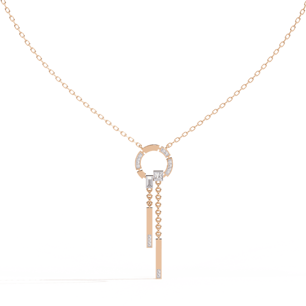 Circle Diamond Necklace