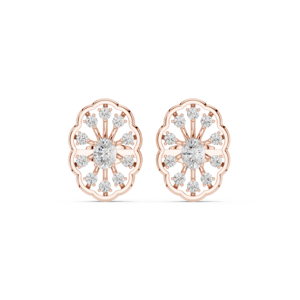Diamond Stud Earrings | Classic Diamond Stud | Ozziva