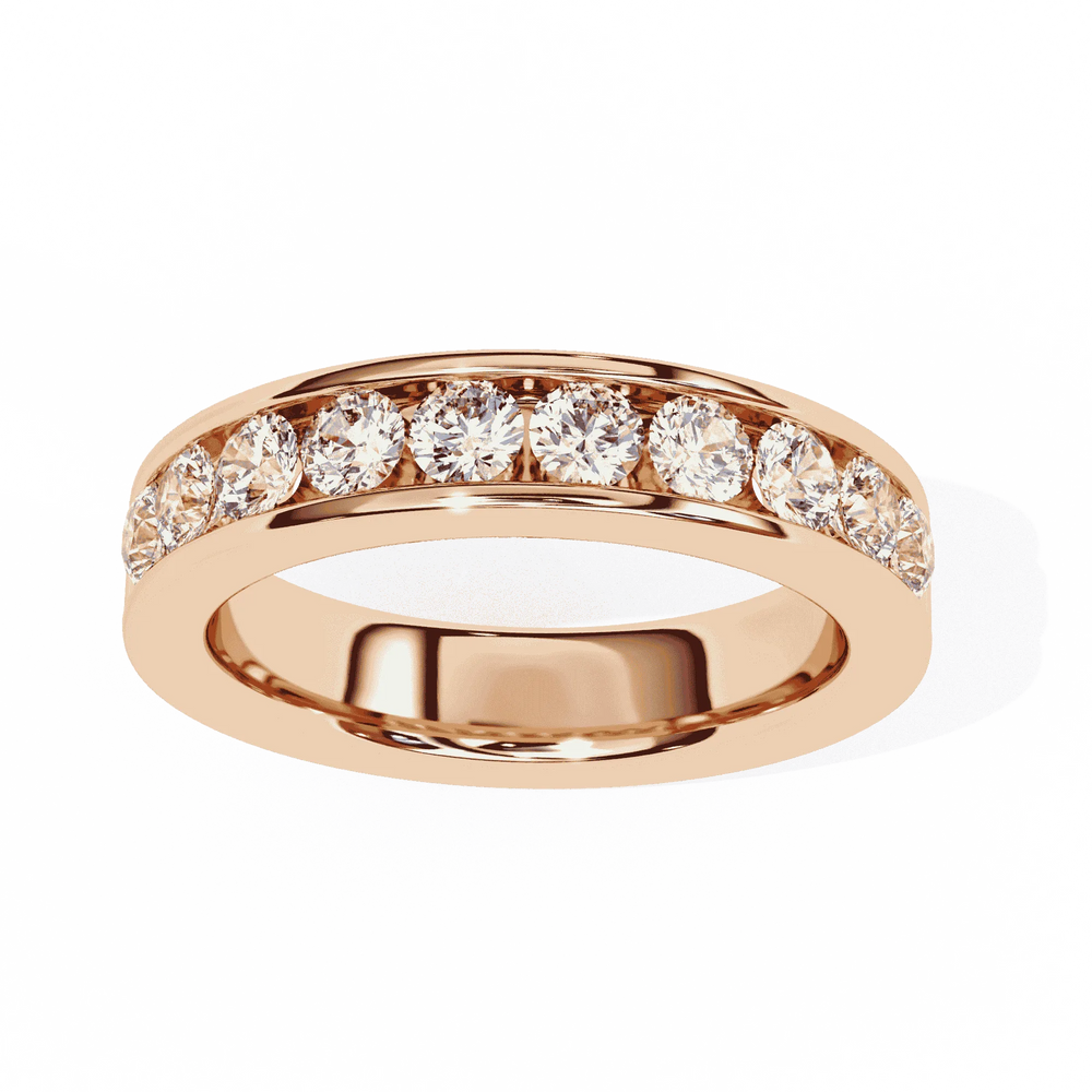 Diamond Band Ring for Women | Channel Band | Ozziva