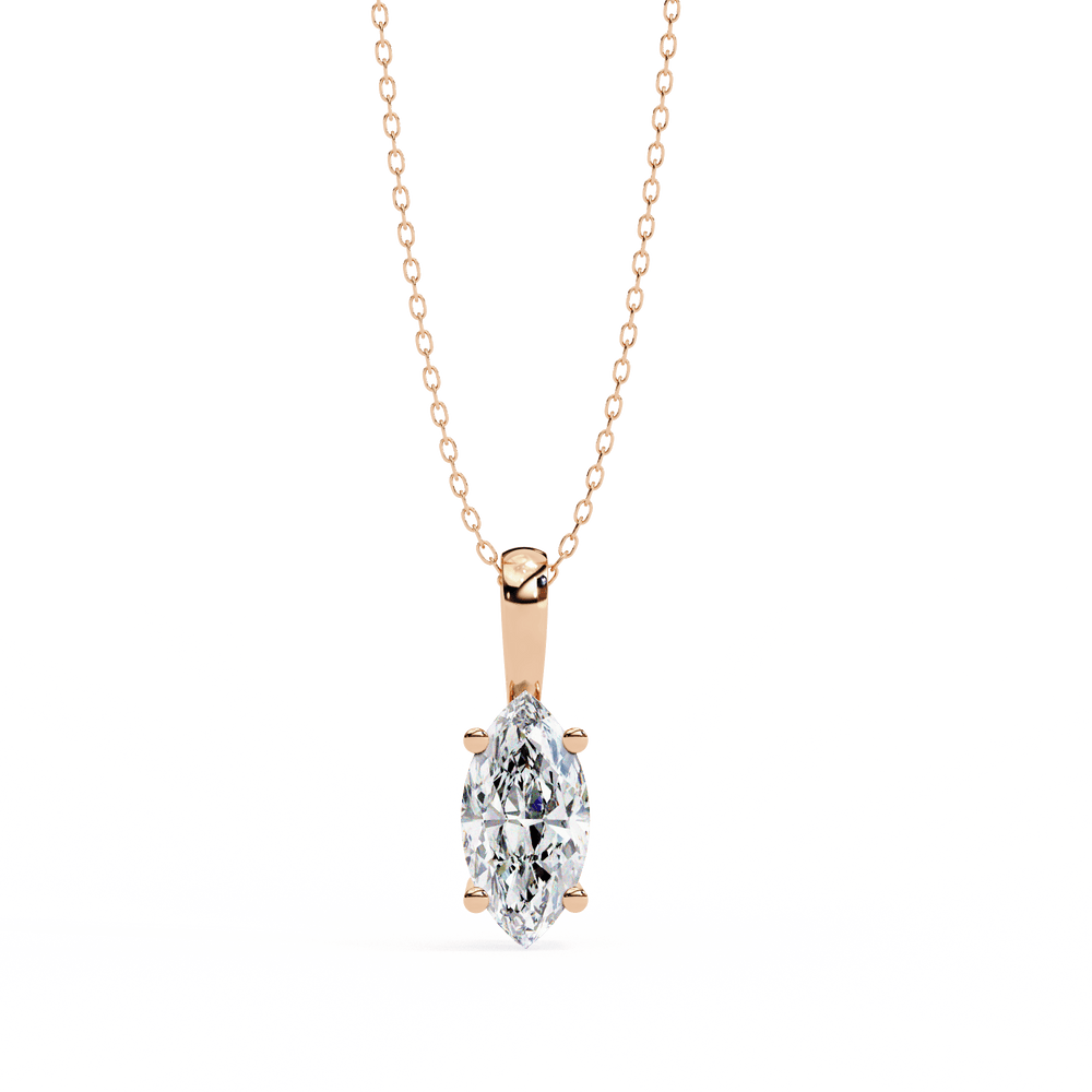 Diamond Pendant for Women | Marquise Pendant | Ozziva