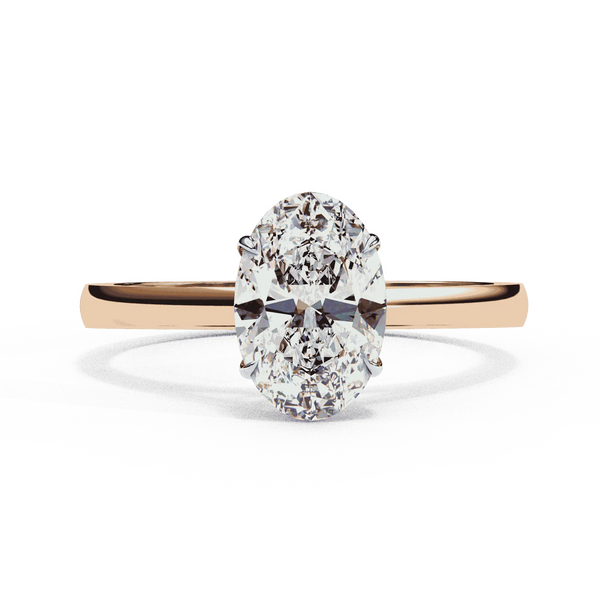 Diamond Engagement Ring | Oval Solitaire | Ozziva