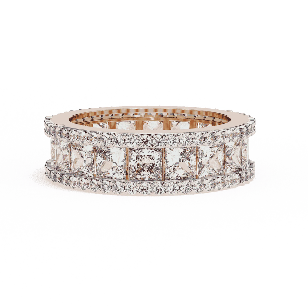 Diamond Eternity Ring | Princess Pavé Band | Ozziva