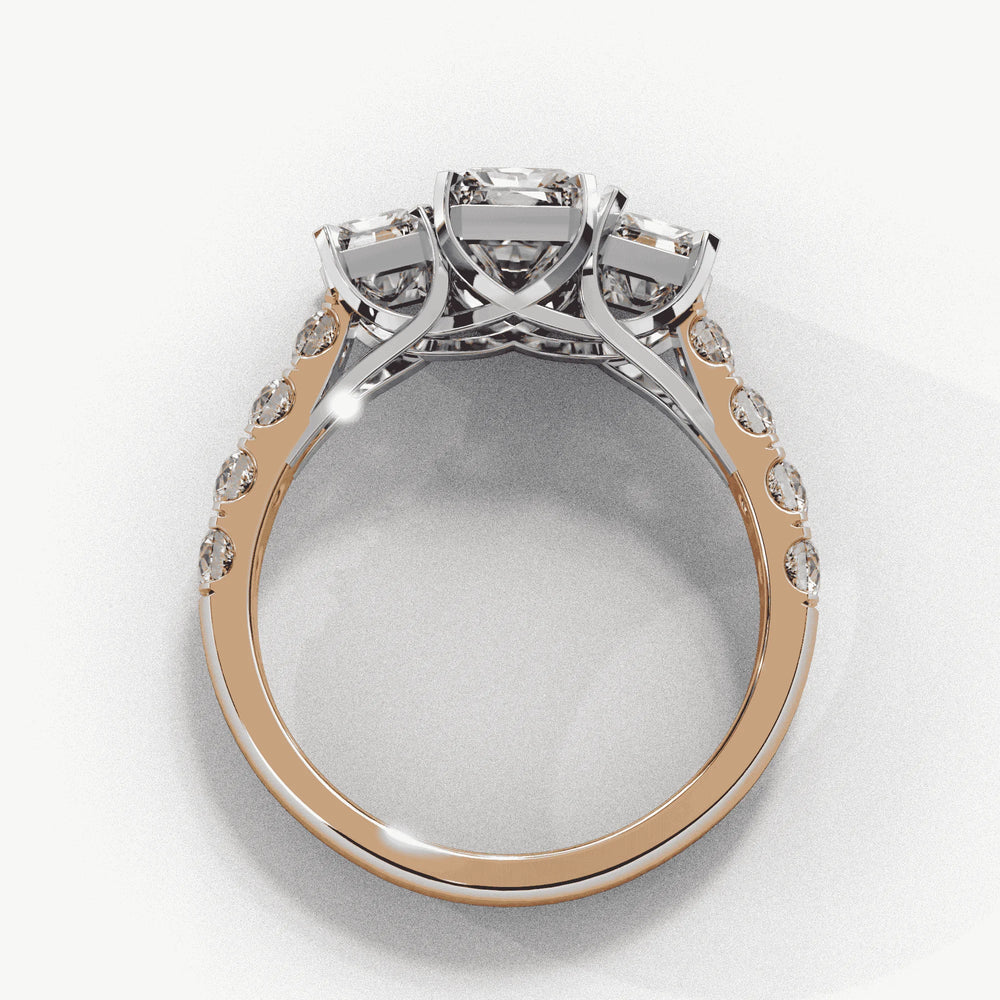 Diamond Ring for Women | Radiant Accent Ring | Ozziva