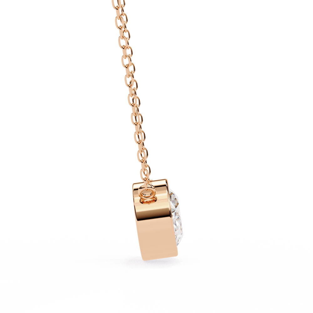 Diamond Pendant Necklace | Minimal Pendant | Ozziva