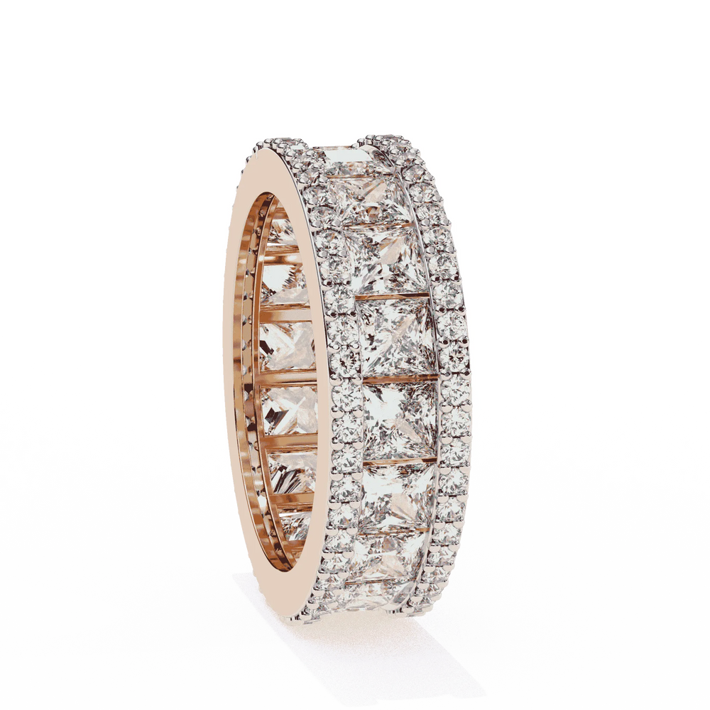Diamond Eternity Ring | Princess Pavé Band | Ozziva