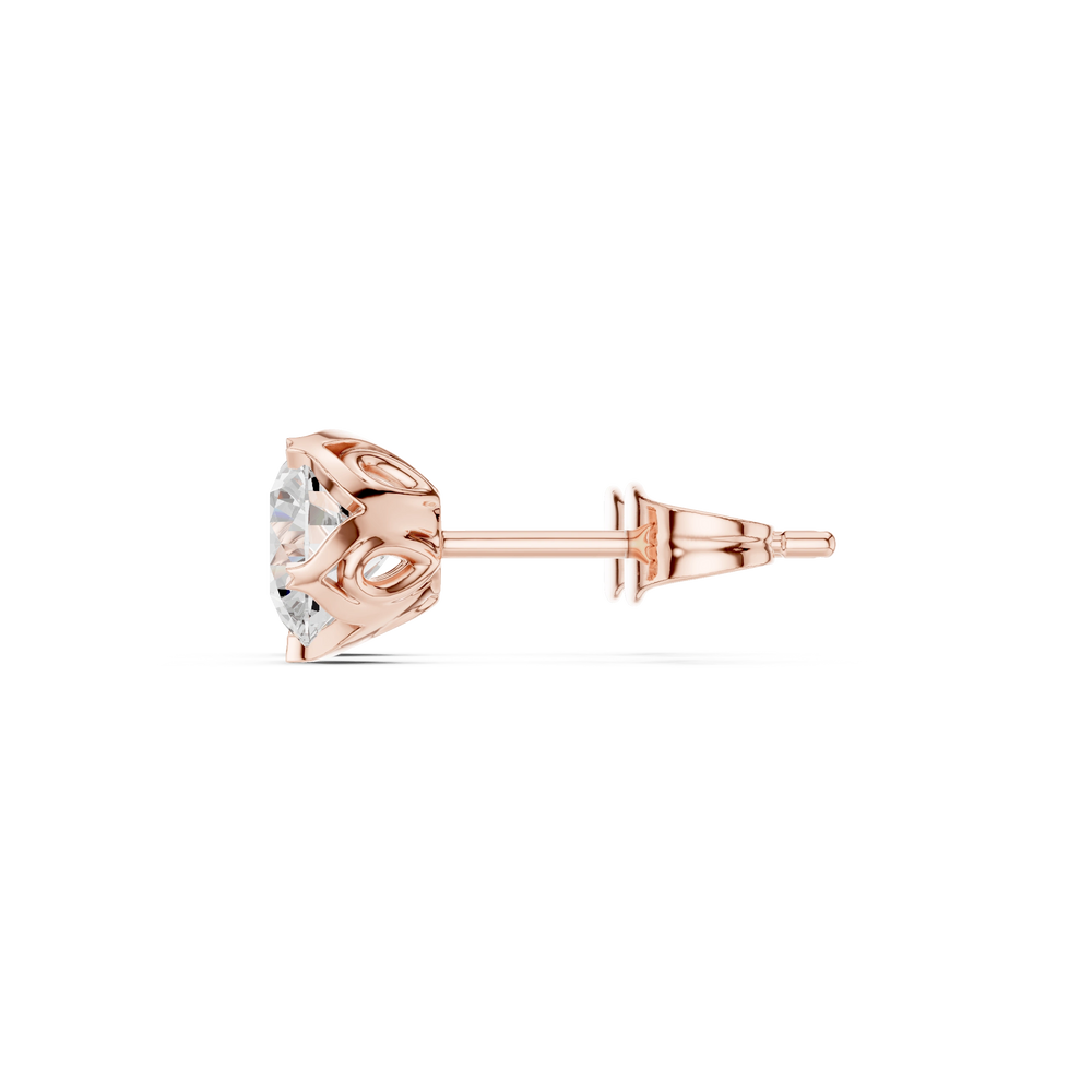 Diamond Stud Earrings | Minimal Diamond Studs | Ozziva