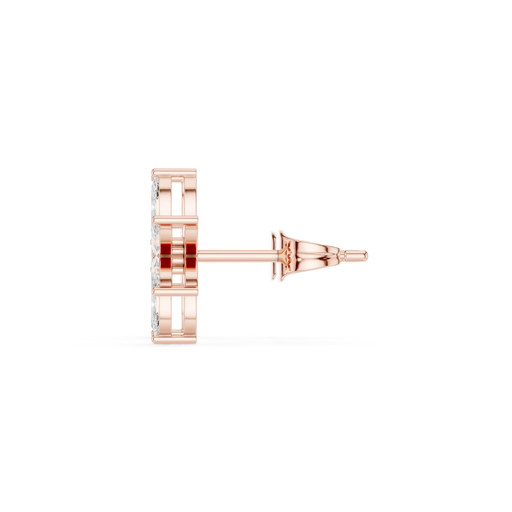 Diamond Hoop Earrings | Modern Hoops | Ozziva