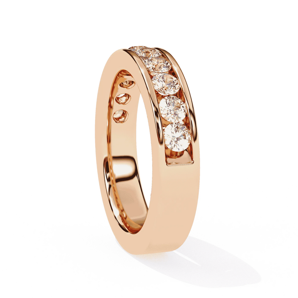 Diamond Band Ring for Women | Channel Band | Ozziva