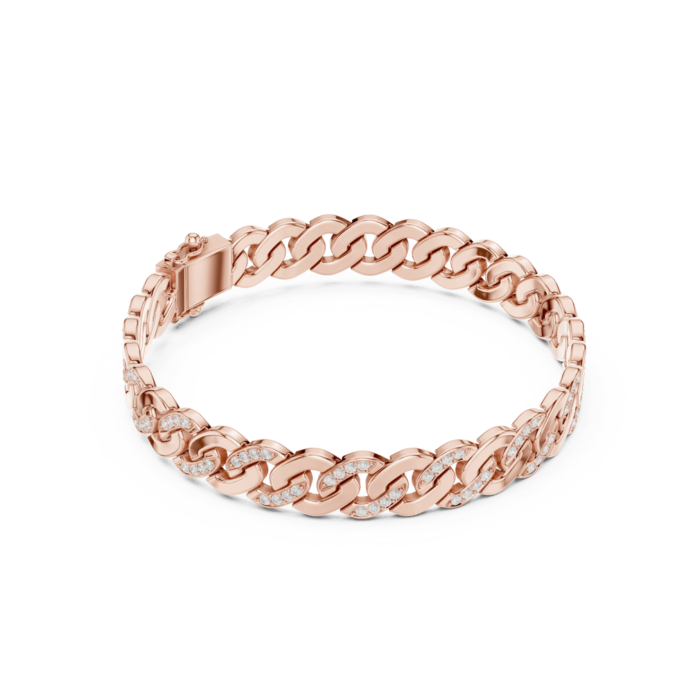 Men's Diamond Bracelet | Link Bracelet | Ozziva