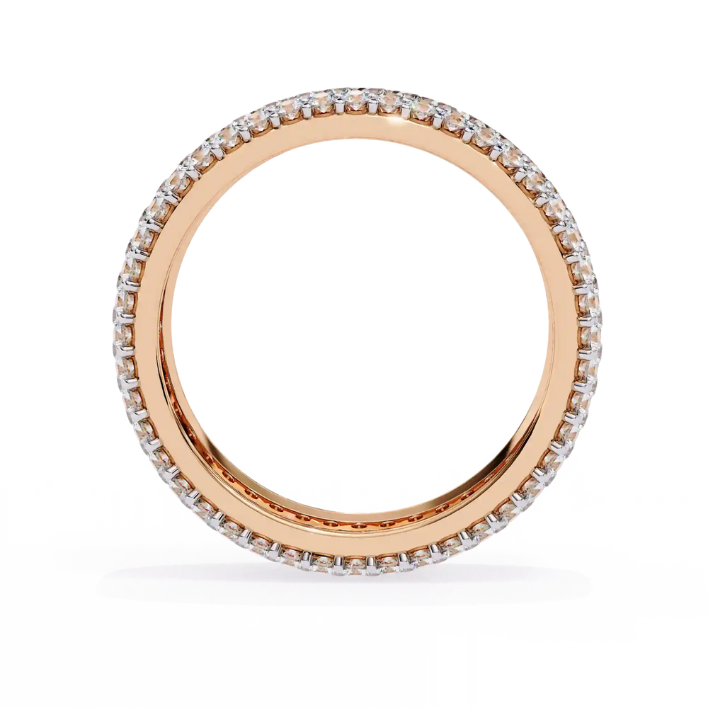 Diamond Eternity Ring | Pavé Dome Band | Ozziva