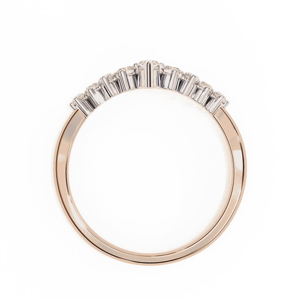 Diamond Wedding Band | Crown Ring | Ozziva