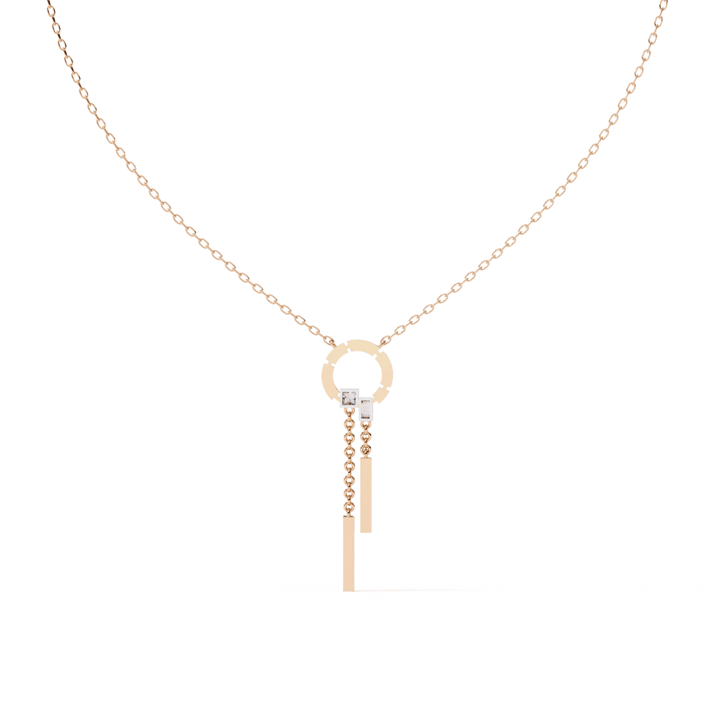 Diamond Necklace for Women | Circle Necklace | Ozziva