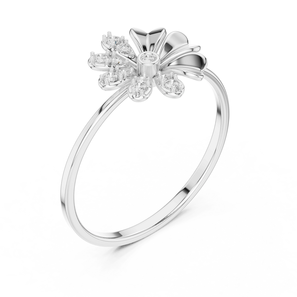 Diamond Ring for Women | Minimal Diamond Ring | Ozziva