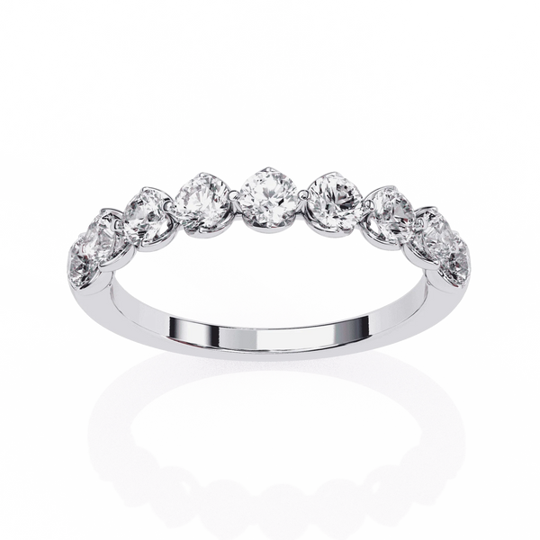 Diamond Band Ring for Women | Graduated Band | Ozziva