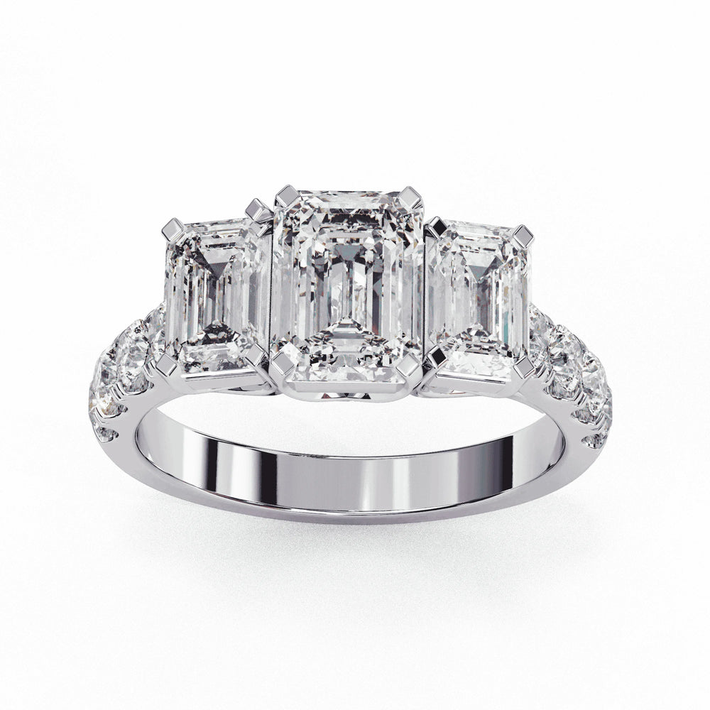 Diamond Ring for Women | Emerald Cut Ring | Ozziva