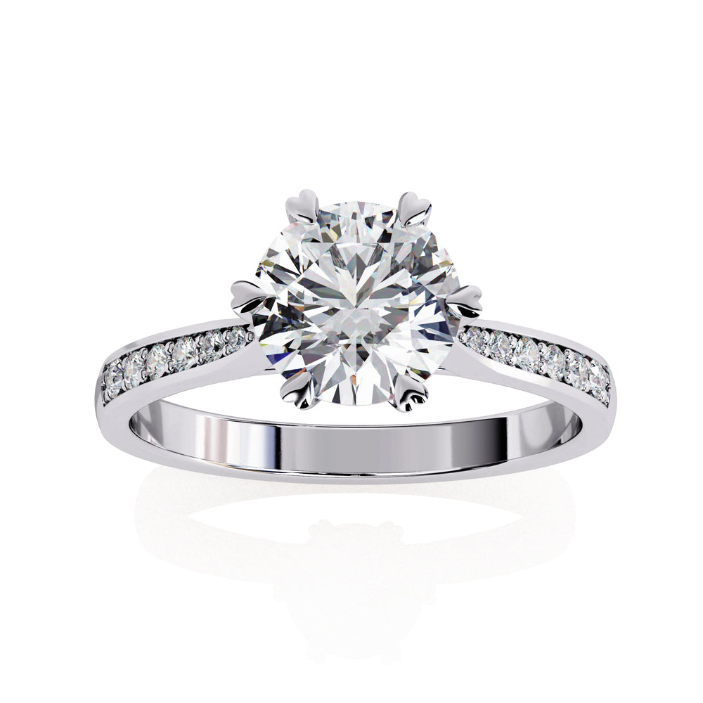 Diamond Engagement Ring | Pavé Ring | Ozziva