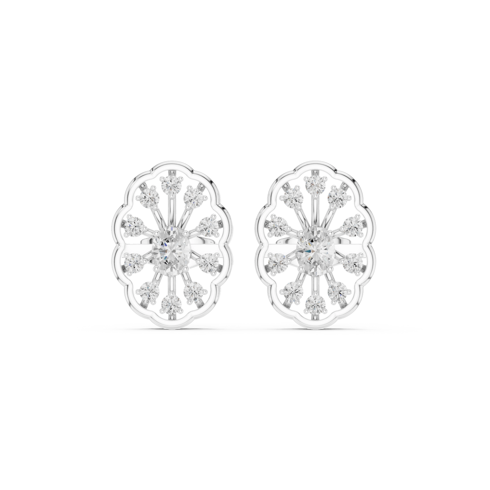 Diamond Stud Earrings | Classic Diamond Stud | Ozziva