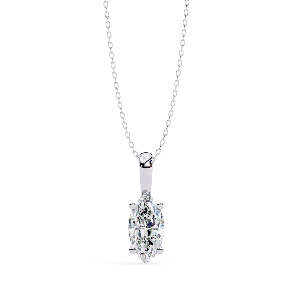 Diamond Pendant for Women | Marquise Pendant | Ozziva