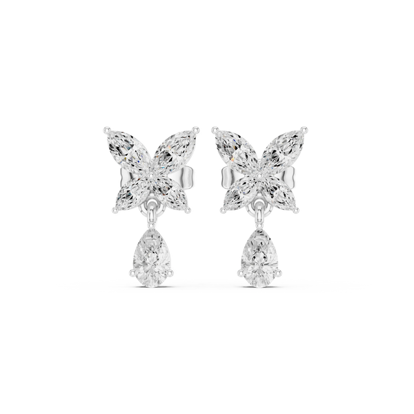 Diamond Earrings for Women | Sleek Diamond Hoops | Ozziva