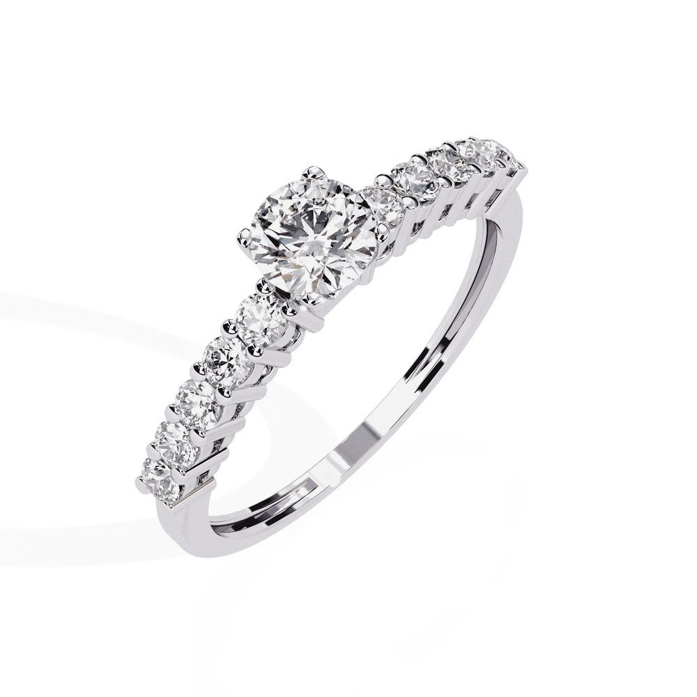 Diamond Ring for Women | Graduated Diamond Ring | Ozziva