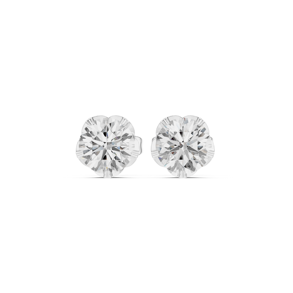 Diamond Stud Earrings | Minimal Diamond Studs | Ozziva