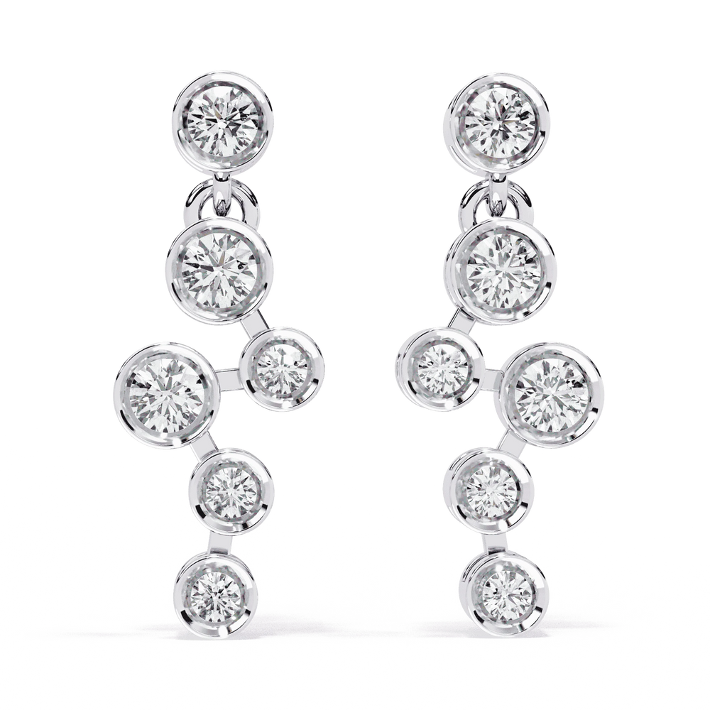 Diamond Stud Earrings for Women | Solitaire Stud | Ozziva