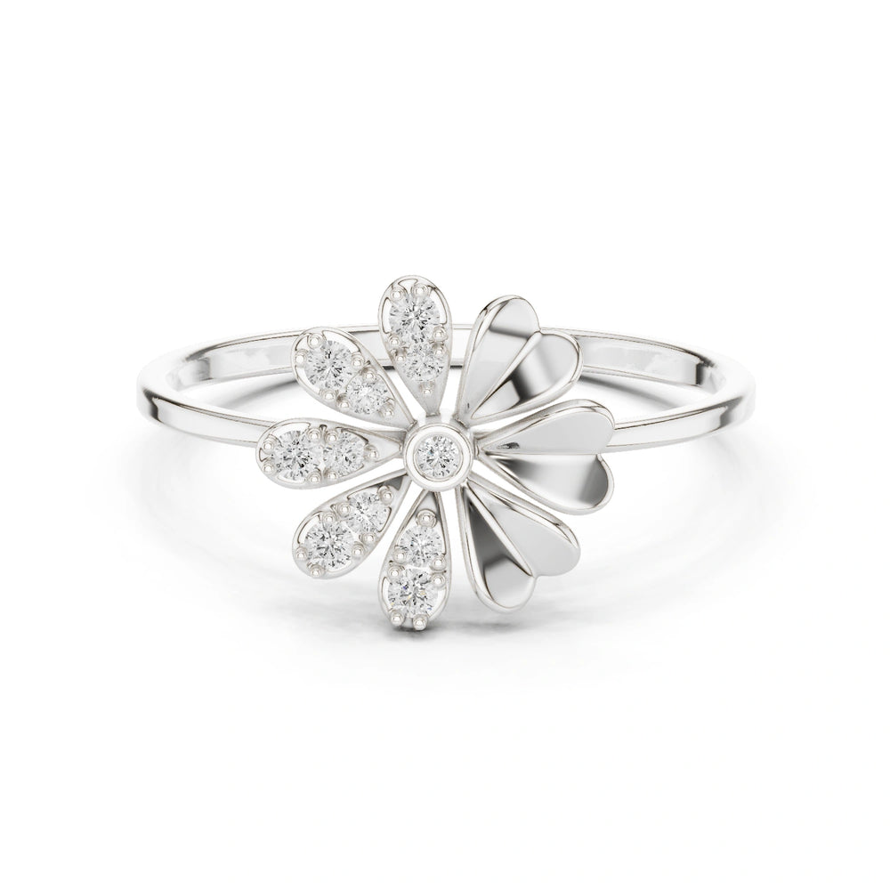 Diamond Ring for Women | Minimal Diamond Ring | Ozziva