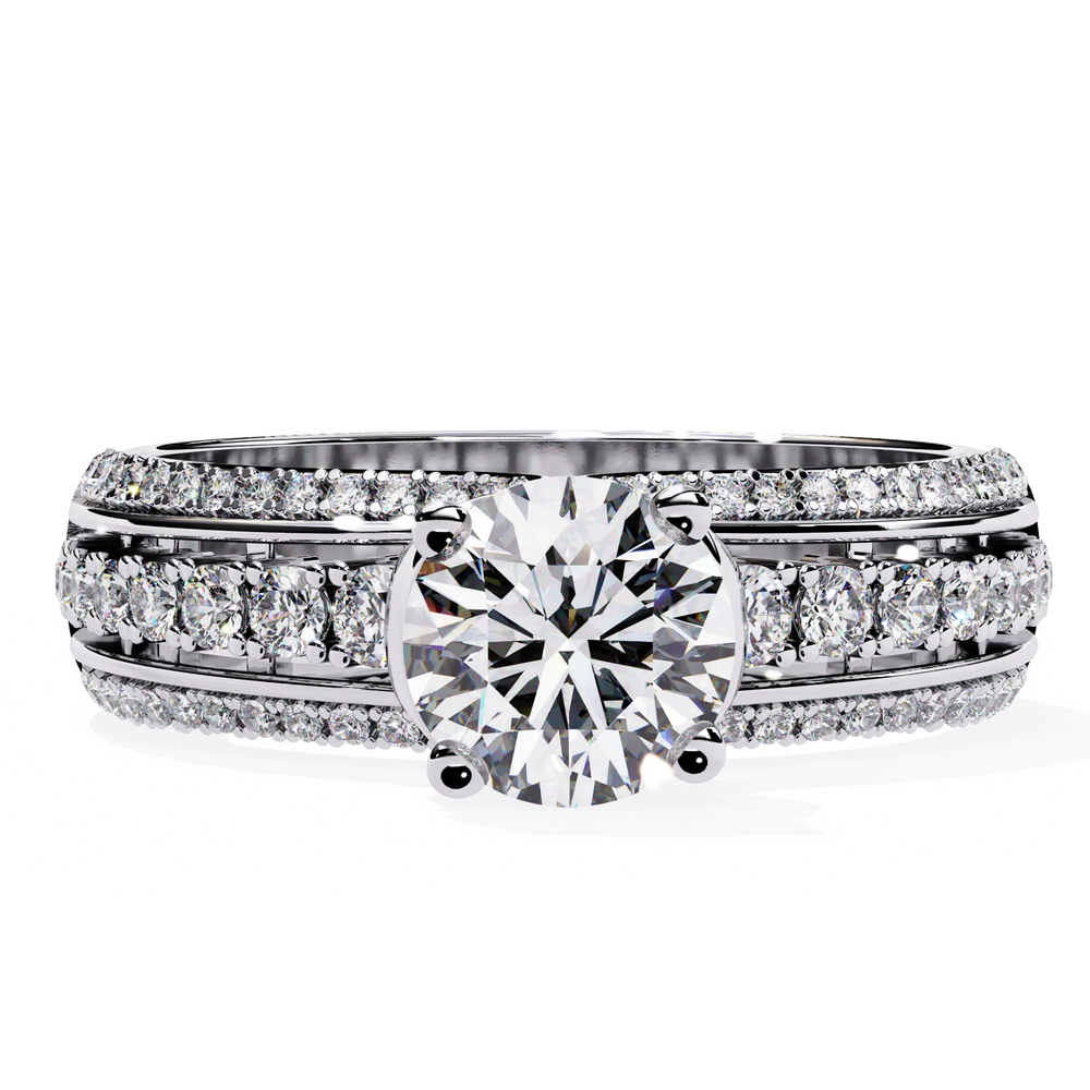 Diamond Ring for Women | Pavé Diamond Ring | Ozziva