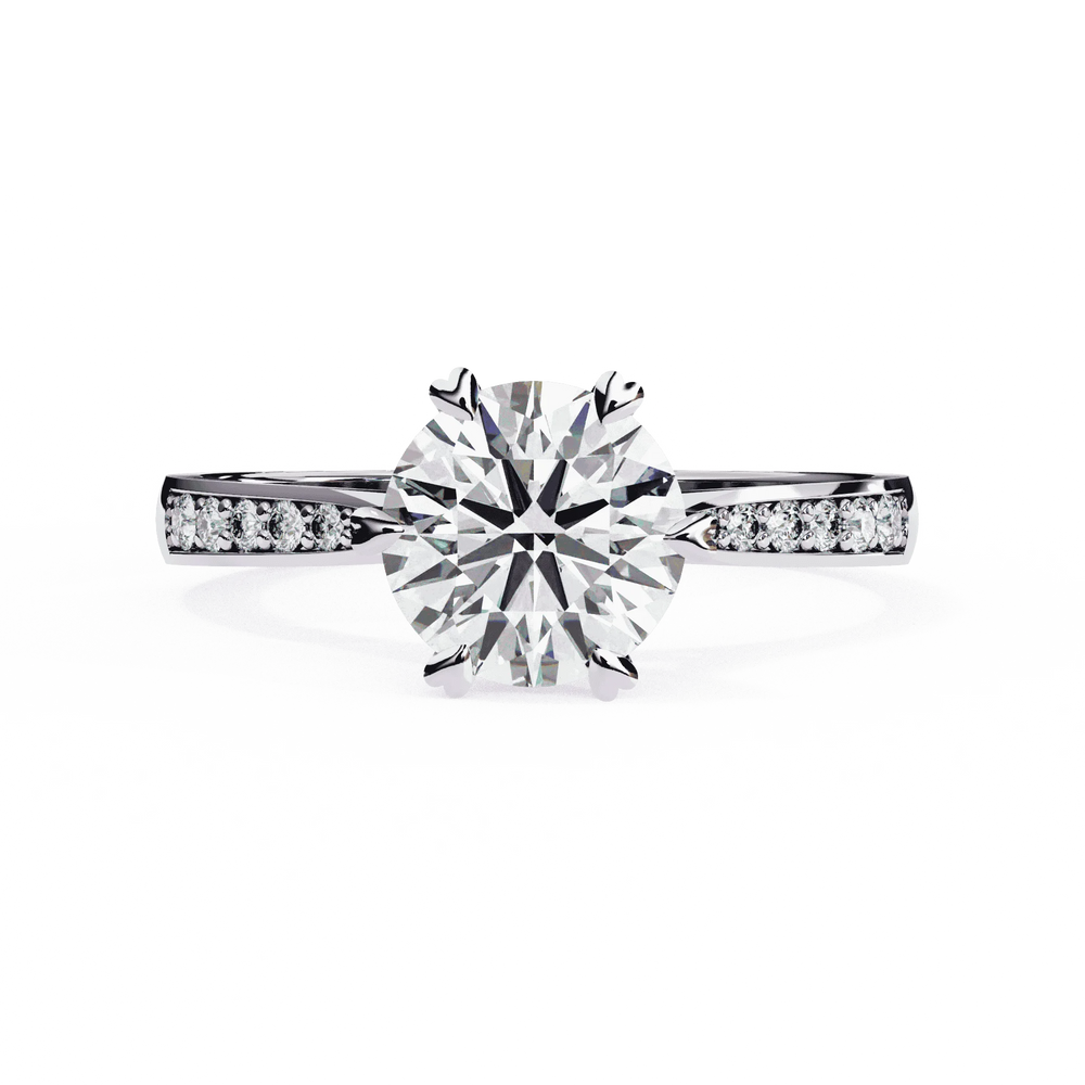 Diamond Engagement Ring | Pavé Ring | Ozziva