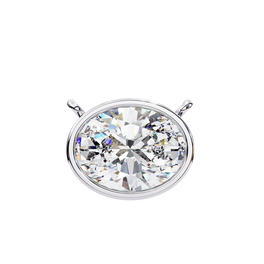 Diamond Pendant Necklace | Minimal Pendant | Ozziva
