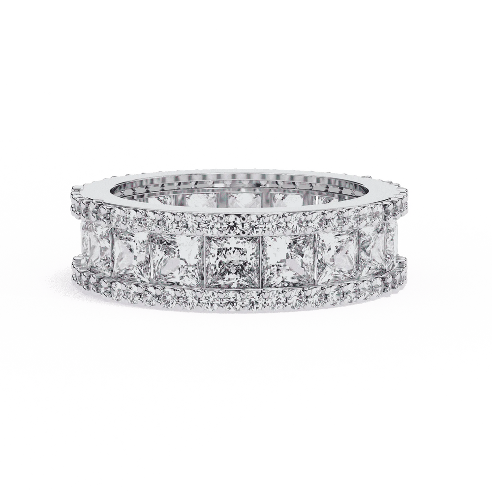 Diamond Eternity Ring | Princess Pavé Band | Ozziva