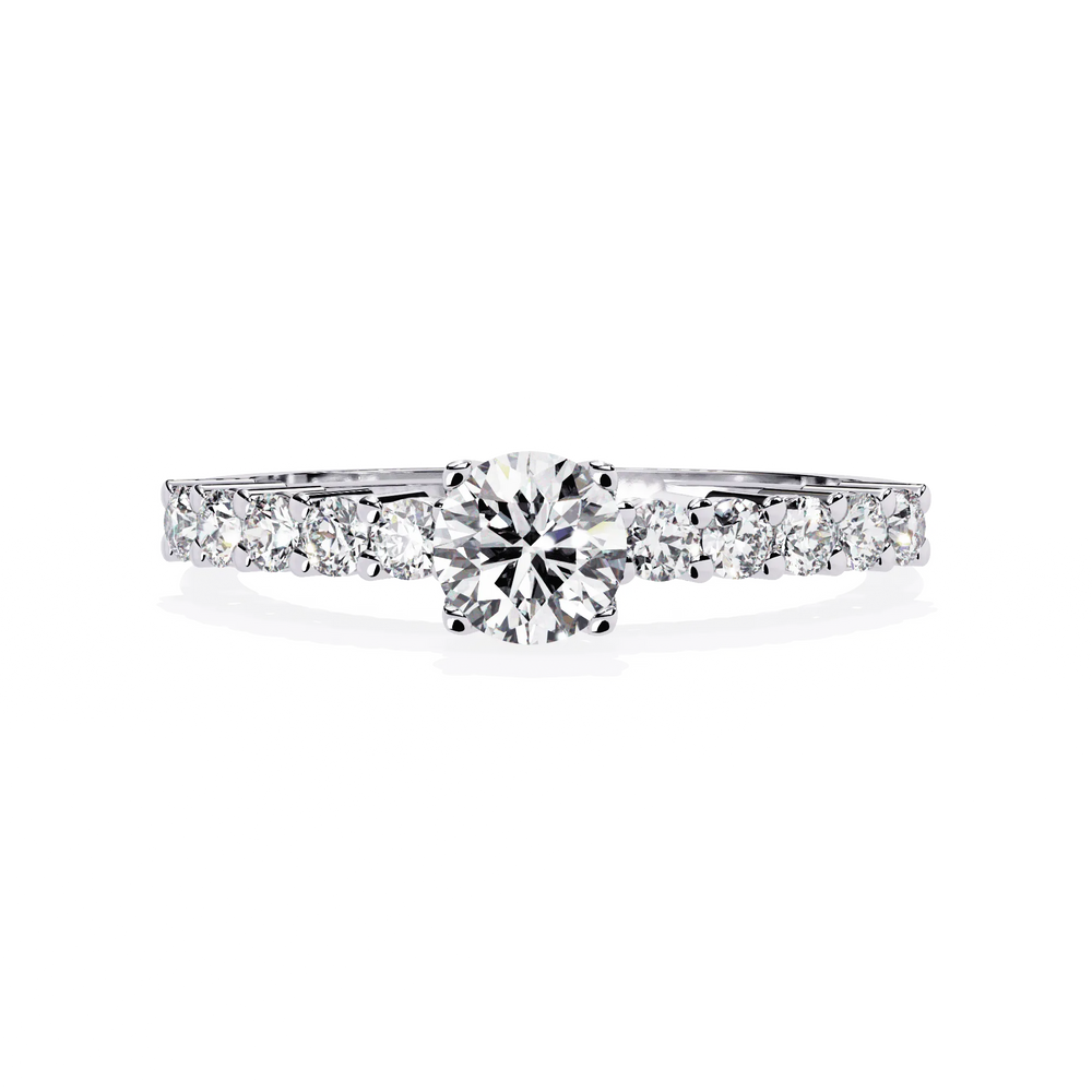 Diamond Ring for Women | Graduated Diamond Ring | Ozziva