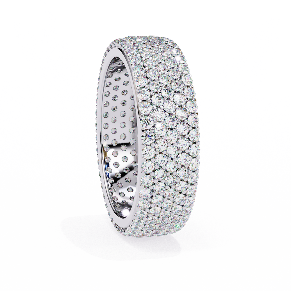Diamond Eternity Ring | Pavé Dome Band | Ozziva