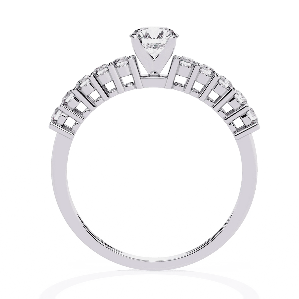 Diamond Ring for Women | Graduated Diamond Ring | Ozziva