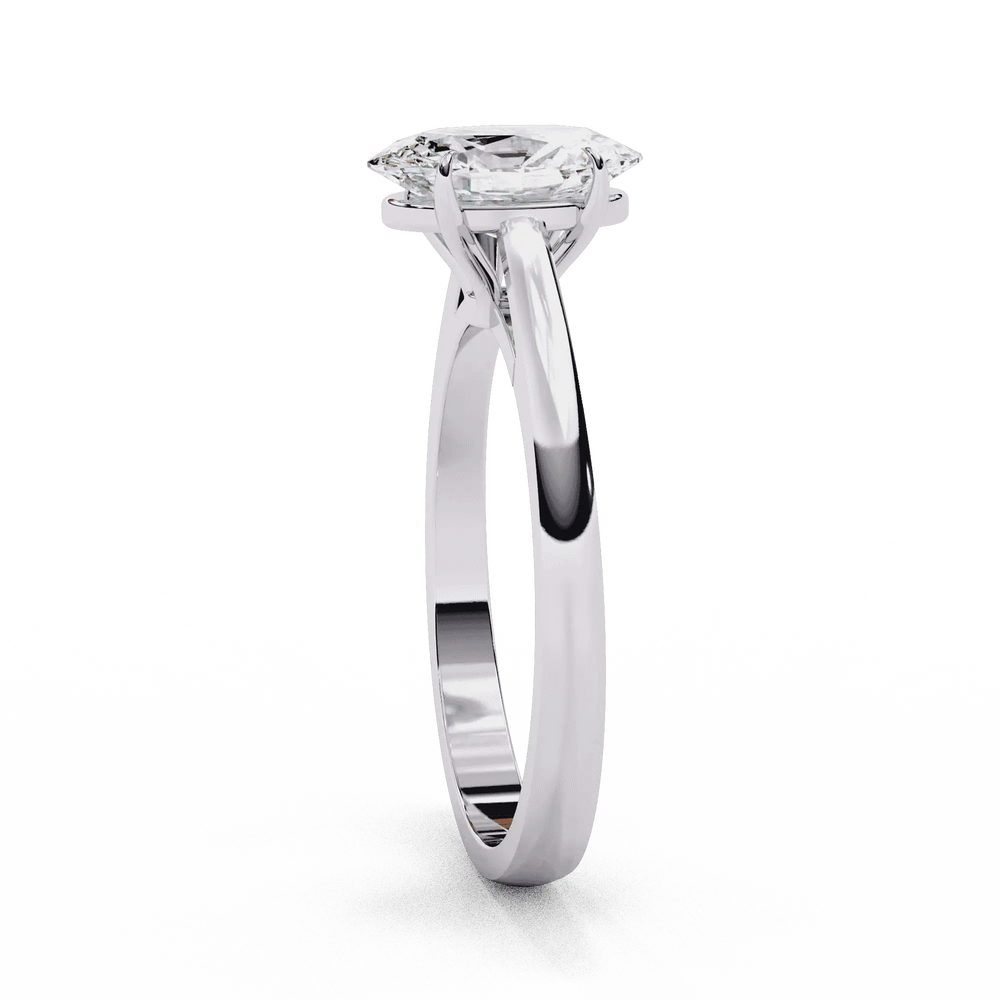 Diamond Engagement Ring | Oval Solitaire | Ozziva