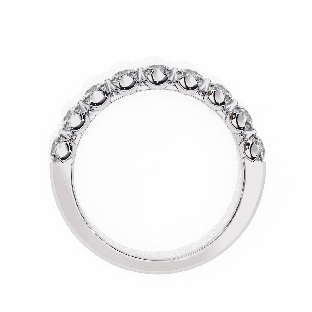 Diamond Band Ring for Women | Graduated Band | Ozziva