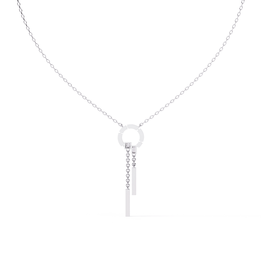 Diamond Necklace for Women | Circle Necklace | Ozziva