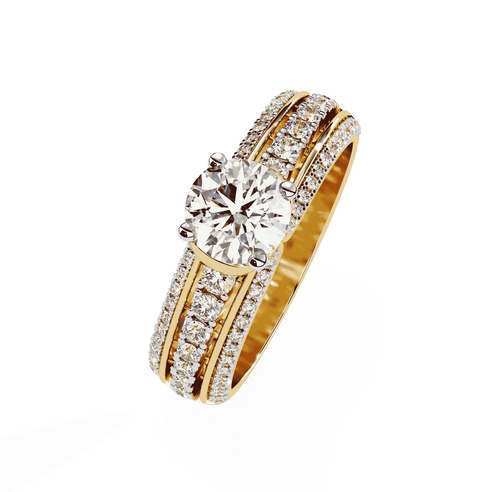 Diamond Ring for Women | Pavé Diamond Ring | Ozziva
