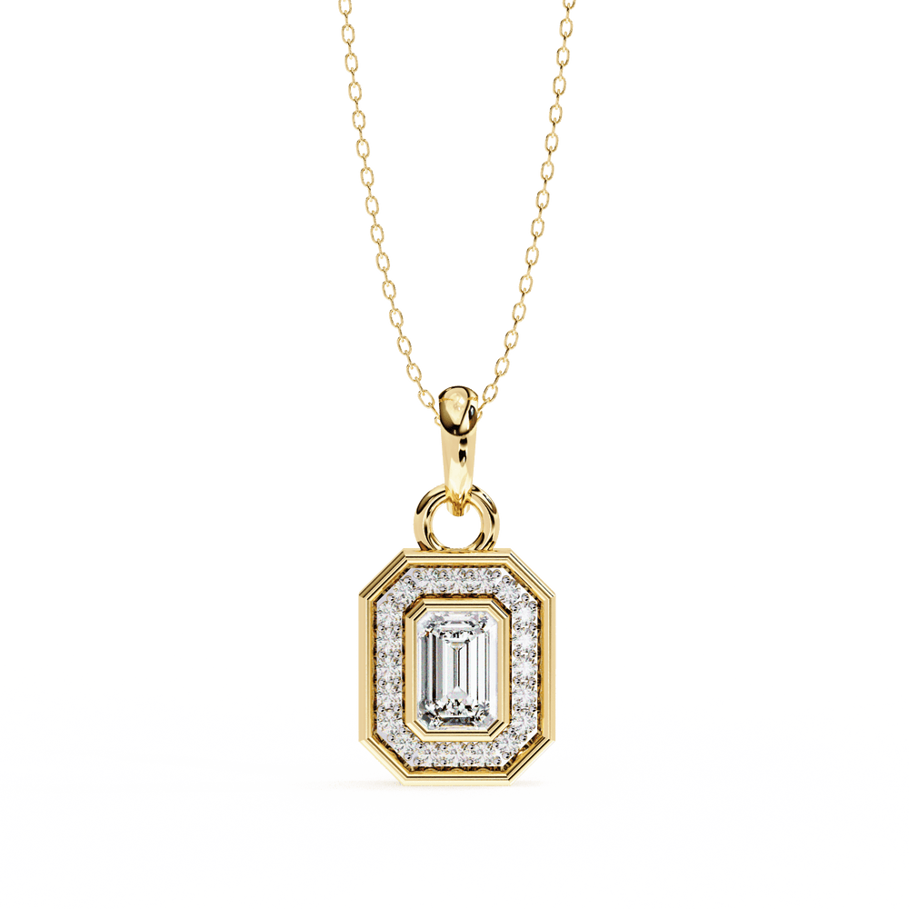 Gold Pendant for Women | Minimal Gold Pendant | Ozziva