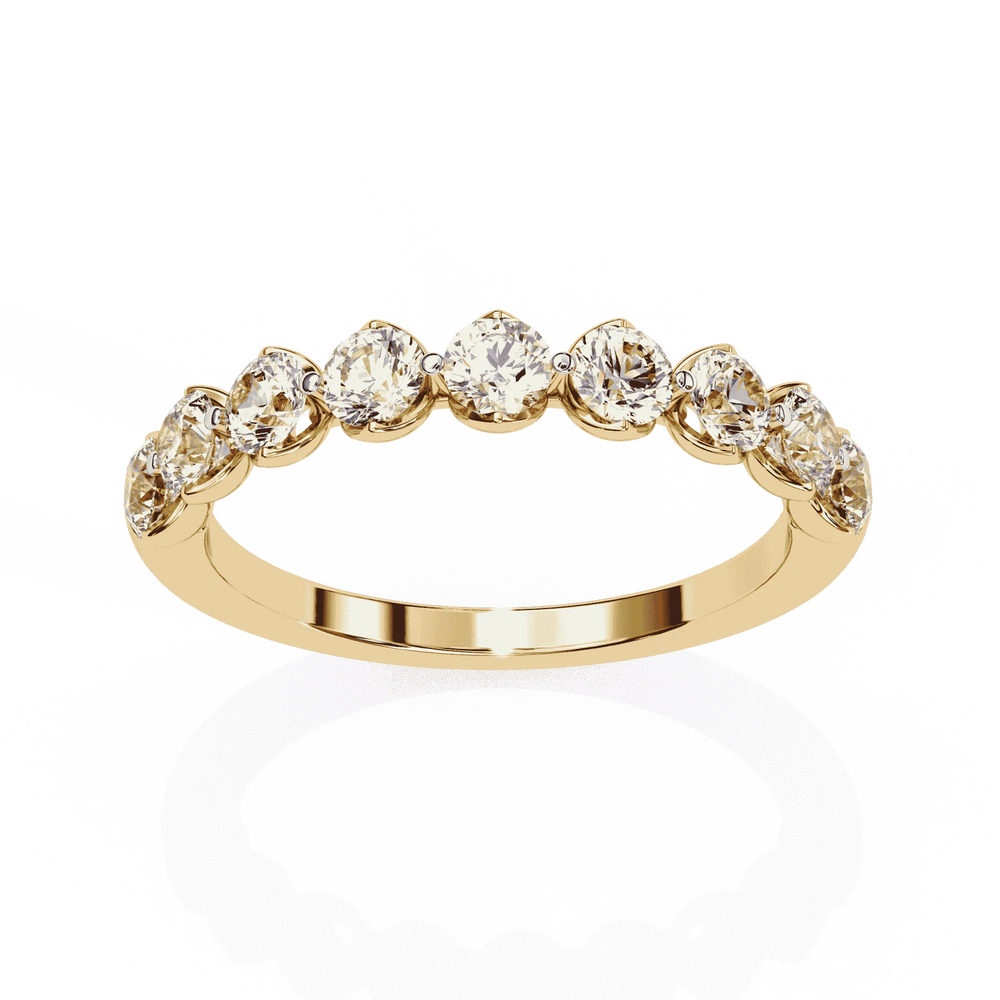 Diamond Band Ring for Women | Graduated Band | Ozziva