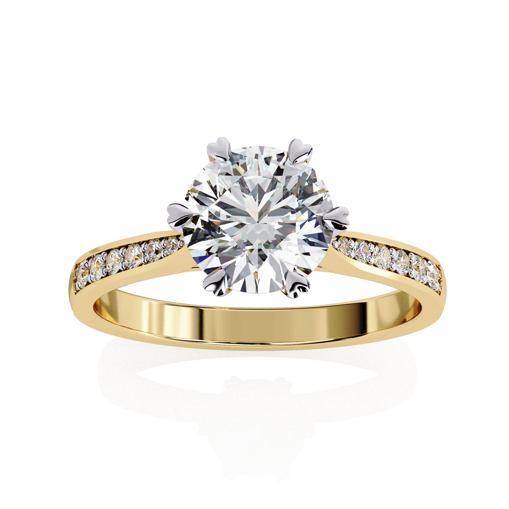 Diamond Engagement Ring | Pavé Ring | Ozziva