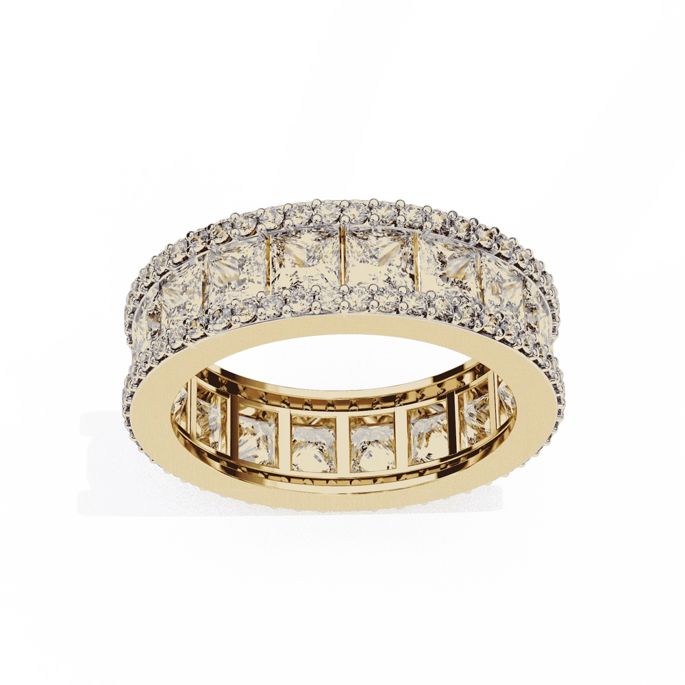 Diamond Eternity Ring | Princess Pavé Band | Ozziva