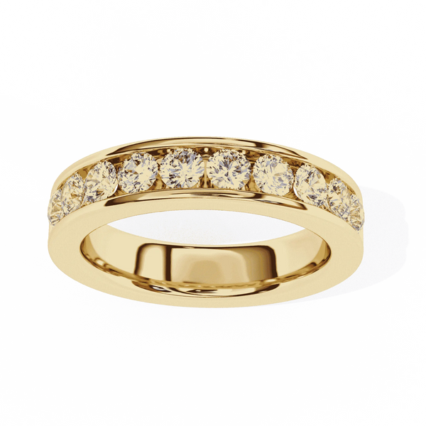 Diamond Band Ring for Women | Channel Band | Ozziva