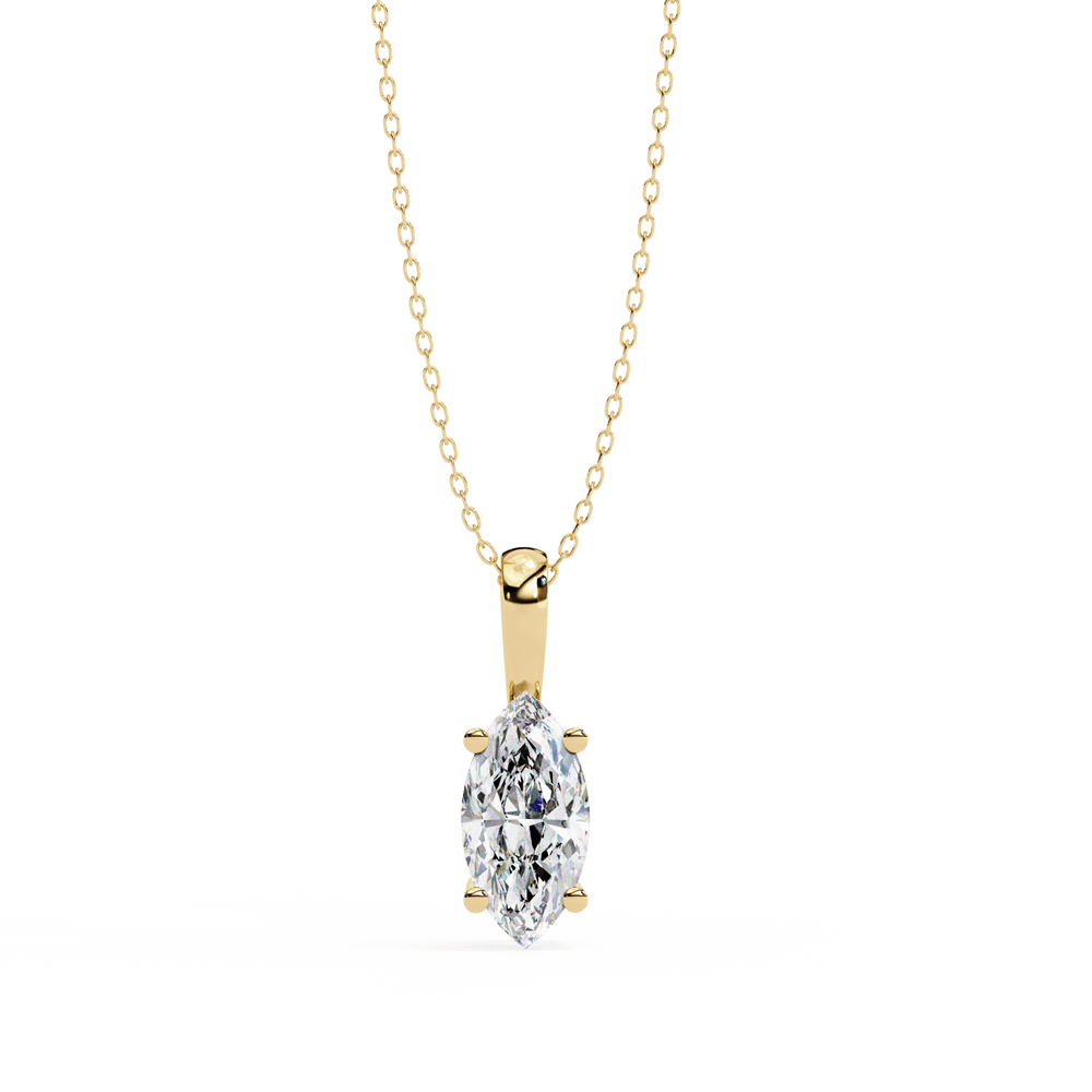 Diamond Pendant for Women | Marquise Pendant | Ozziva