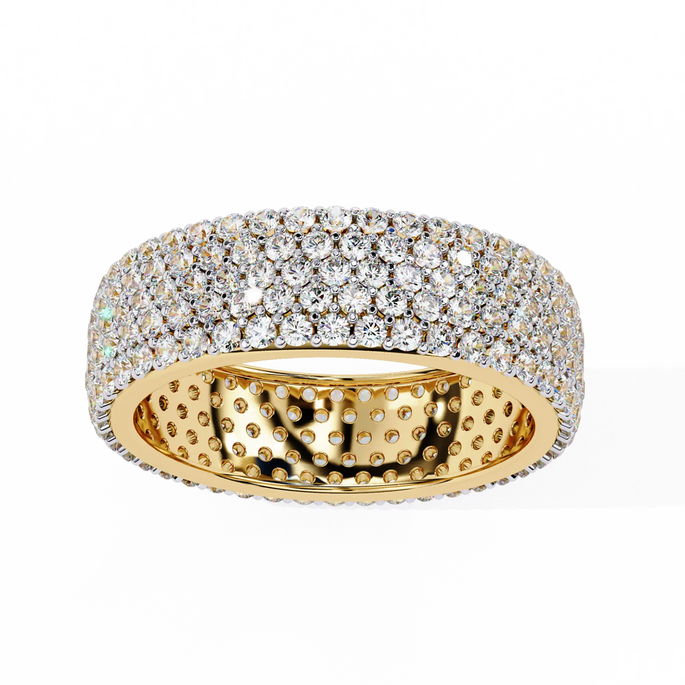 Diamond Eternity Ring | Pavé Dome Band | Ozziva