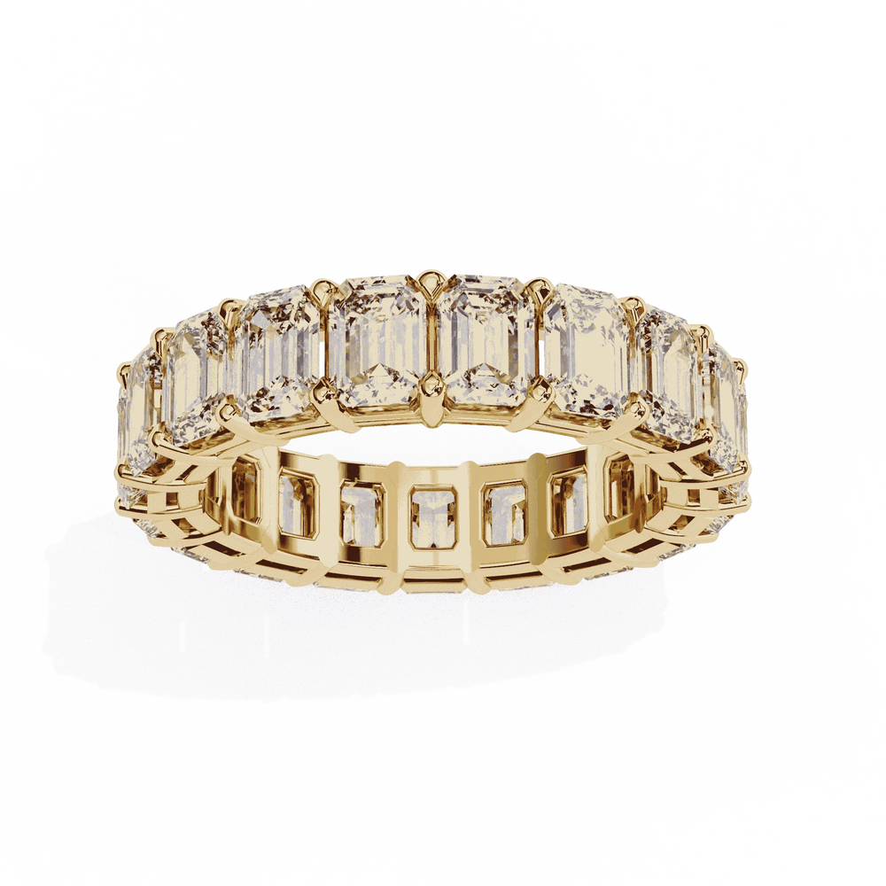 Diamond Eternity Ring | Emerald Cut Band | Ozziva