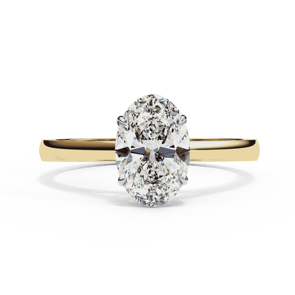 Diamond Engagement Ring | Oval Solitaire | Ozziva