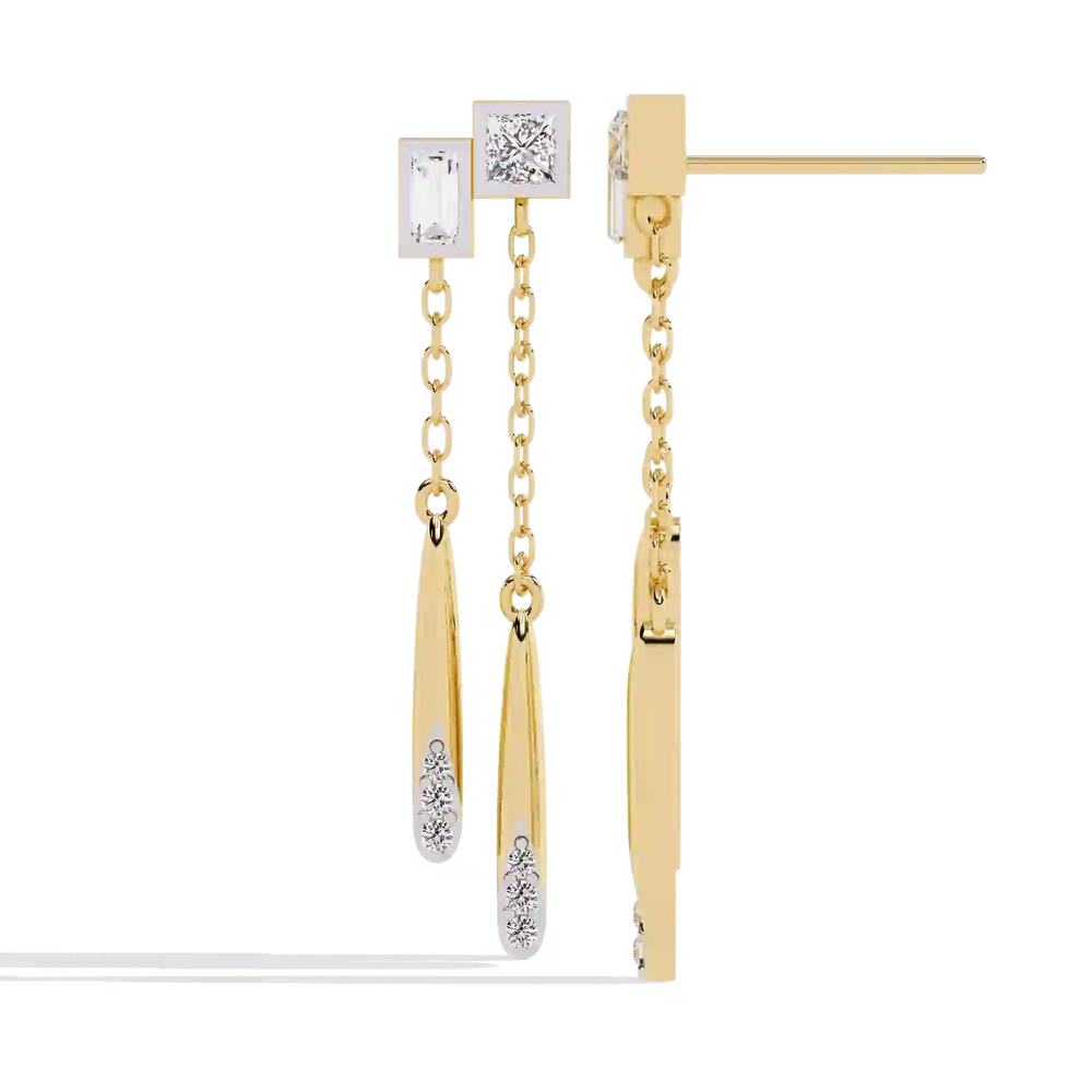 Diamond Drop Earrings | Refined Drops | Ozziva